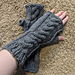 Corded Cable Fingerless Gloves pattern 