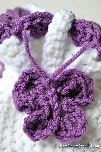 Little Girl Purse with Flowers photo 3