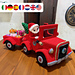 Vintage Santa car and trailer pattern