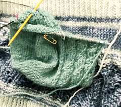 Gusset completed