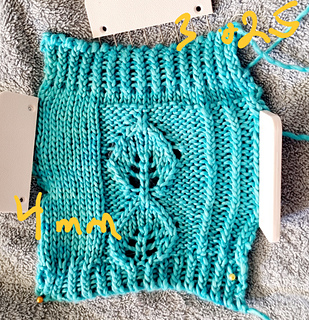 Swatch on 4mm needle