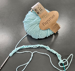 Swatching in aqua