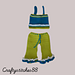 Girls ruffled pants, #78 pattern