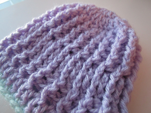 Pastel Winter Newborn Hat photo 2
