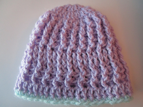Pastel Winter Newborn Hat photo 3