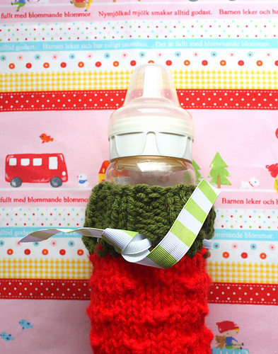 Strawberry Baby Bottle Cozy photo 2