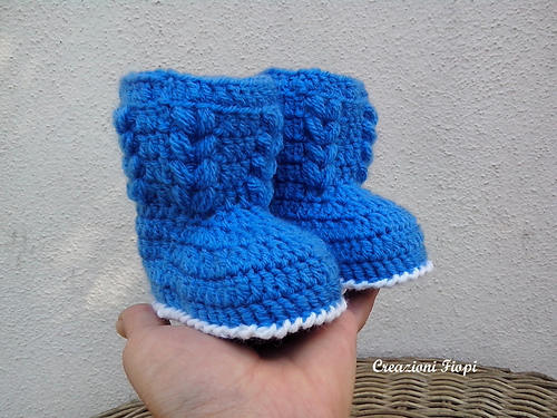 Flue booties baby - Fiorella Pittalà