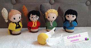 Ravelry: Hogwarts Minis - Quidditch! pattern by Lisa Fabris