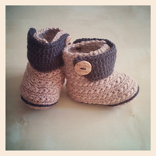 Botitas para bebé en punto manzanilla (Baby Booties) photo 4