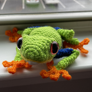 Ravelry: Ruby the Red Eyed Tree Frog pattern by Charlyn Smith
