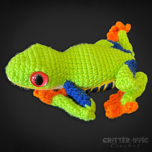 Ravelry: Ruby the Red Eyed Tree Frog pattern by Charlyn Smith