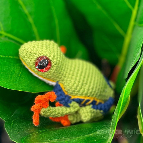 Ravelry: Ruby the Red Eyed Tree Frog pattern by Charlyn Smith