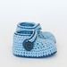 Crochet Baby Booties - Blue Whale photo 3