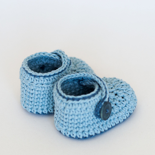 Crochet Baby Booties - Blue Whale photo 6