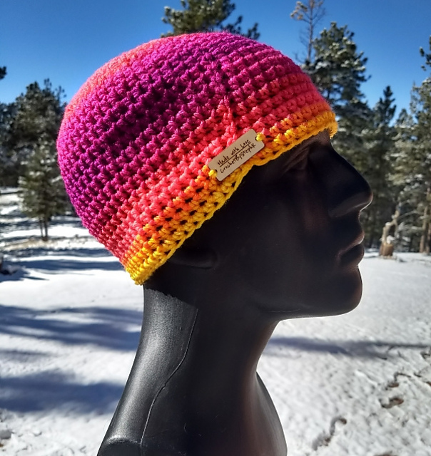 Ravelry Basic Half Double Crochet Beanie pattern by Stephanie Dunkin
