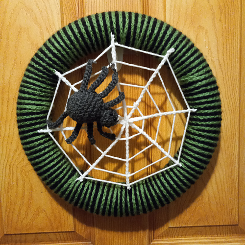 Spider on Web Wreath