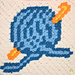 C2C Yarn Ball & Crochet Hook pattern