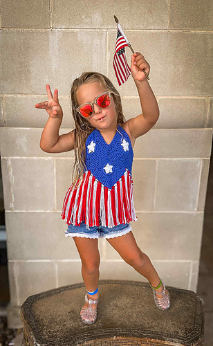 Star-Spangled Halter Top