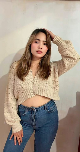 Hibiscus Cropped Cardigan