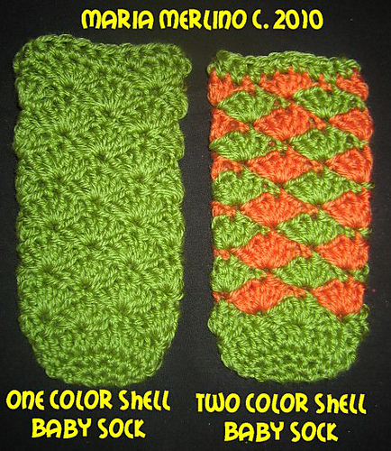 Crochet Baby Knee High Socks or Booties