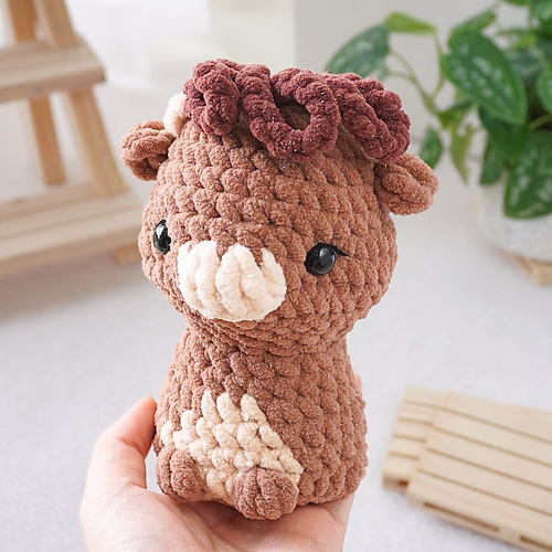 Høylandkveg Amigurumi - Jeff Ratlis