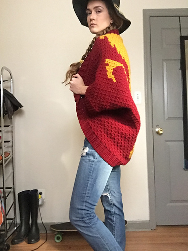 Lion Graphgan Cocoon Cardigan photo 4