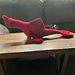 Red Bluster Sea Monster pattern