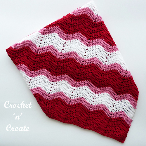 Ravelry Zig Zag Lapghan pattern by Crochet 'n' Create