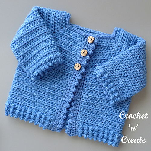 Ravelry Cotswold Baby Cardigan pattern by Crochet 'n' Create