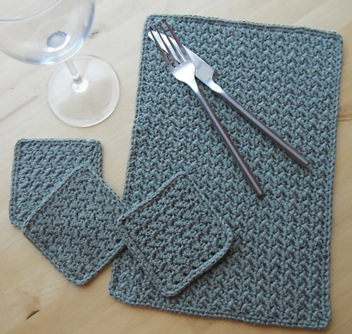 Grit stitch placemat 다른 모습 4