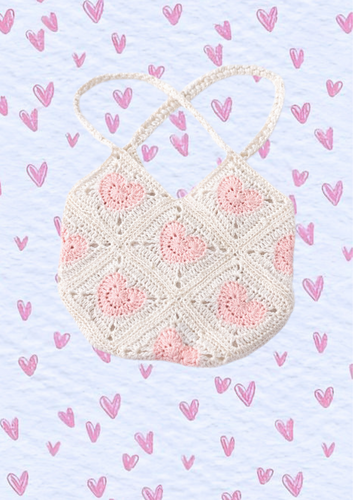 Love Notes Granny square bag