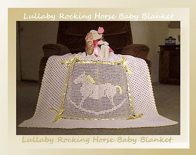 Ravelry Rocking Horse Baby Blanket pattern by Cylinda D. Mathews