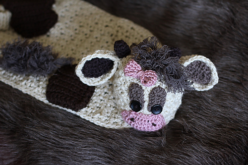 Cow Cuddly With Hat photo 1