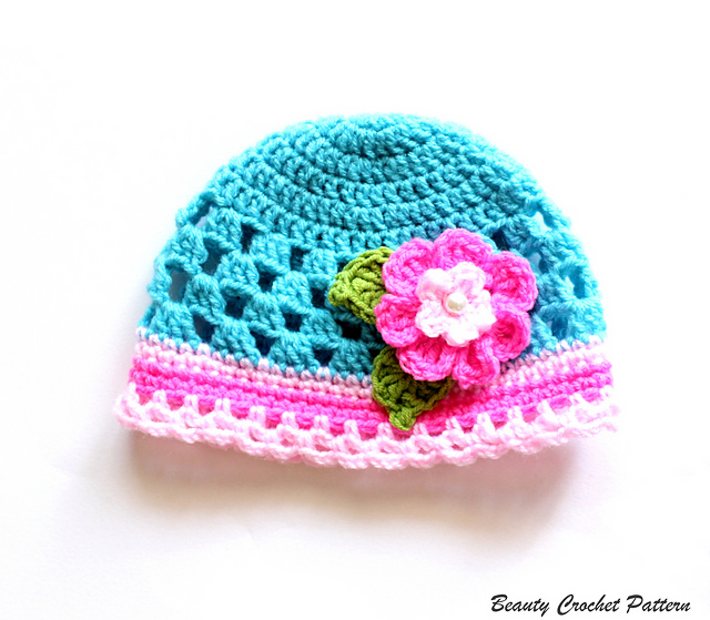 Ravelry Baby Girl Hat pattern by Beauty Crochet Pattern