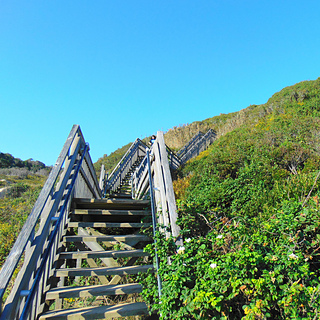 Mohegan Bluffs stairs