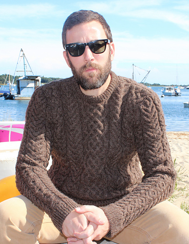 Menns Aran-genser - Isle of Yarn Knitwear
