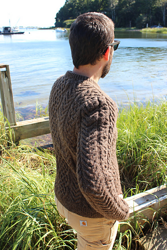 Menns Aran-genser - Isle of Yarn Knitwear