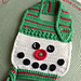 Button Nose Snowman Baby Bib pattern 