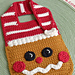 Gingerbread Baby Bib pattern 