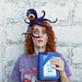 Alien brain octopus hat pattern 