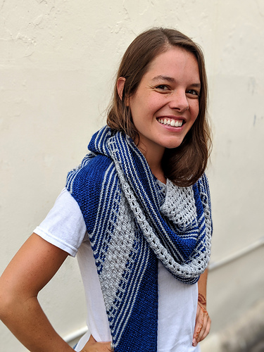 lattice duck shawl