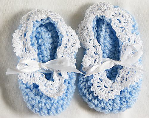Blue Christening Set: Gown, Bonnet, Shoes & Bib photo 2