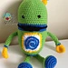 Little Green Robot pattern 