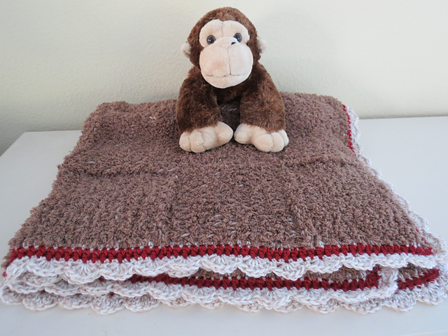 Ravelry: Sock Monkey Baby Blanket pattern by Deborah O'Leary