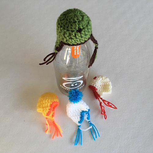 Big Knit Crochet Earflap hat photo 1