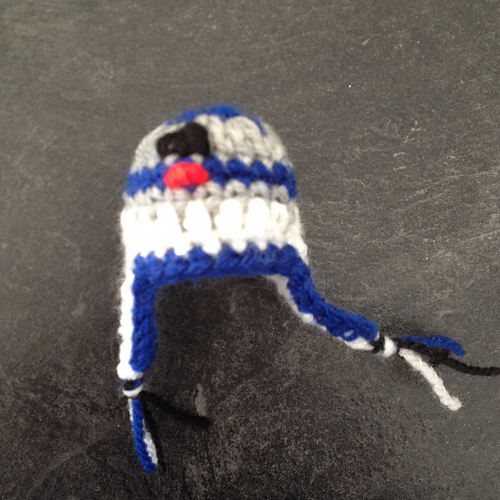 Big Knit Crochet Earflap hat photo 5