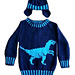 Dinosaur Sweater and Hat (Velociraptor) pattern 