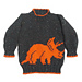 Dinosaur Sweater (Triceratops) pattern 