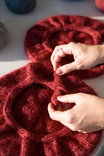 Lana Grossa Cool Wool Vintage #7364 Burgund, Lana Grossa Silkhair #113 Bordeaux