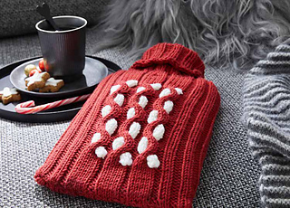 Lana Grossa Bingo Mélange GOTS Rot meliert (Fb 315),
Lana Grossa Bingo Weiß (Fb 23)